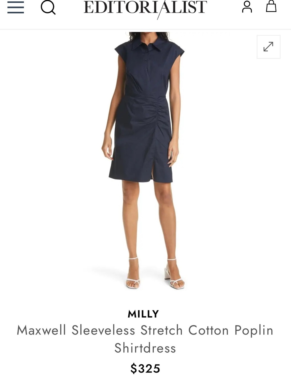 Milly maxwell shirt dress